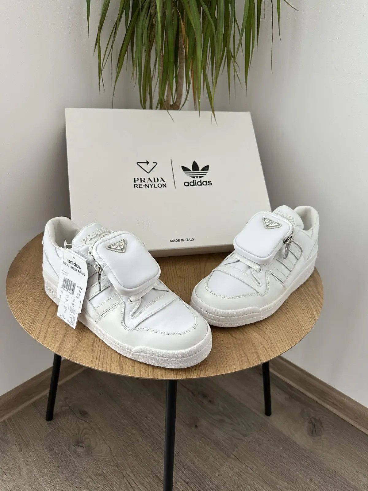 Prada Vintage Prada-Adidas Re-Nylon White Mens Sneakers Size US 9 / EU 42 - 4 Thumbnail