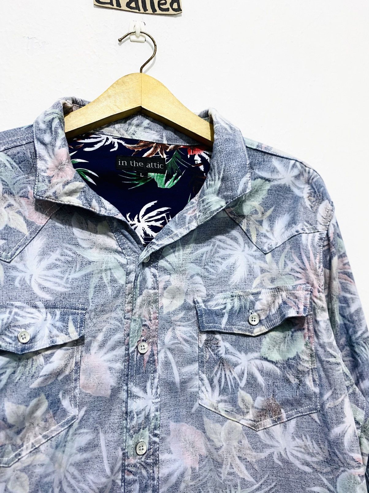 In The Attic In The Attic Floral Hawaii button up If six was nine LGB Y2K Size US L / EU 52-54 / 3 - 4 Thumbnail