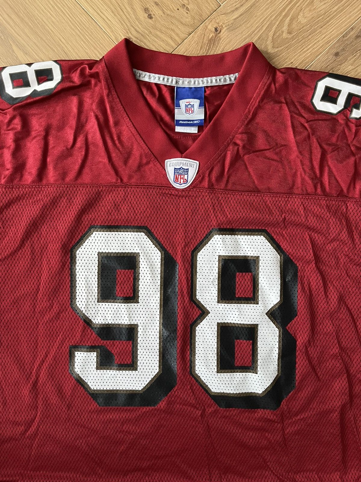 Reebok 2005 San Francisco 49ers J. Peterson #98 Home Jersey Reebok Size US XL / EU 56 / 4 - 5 Thumbnail