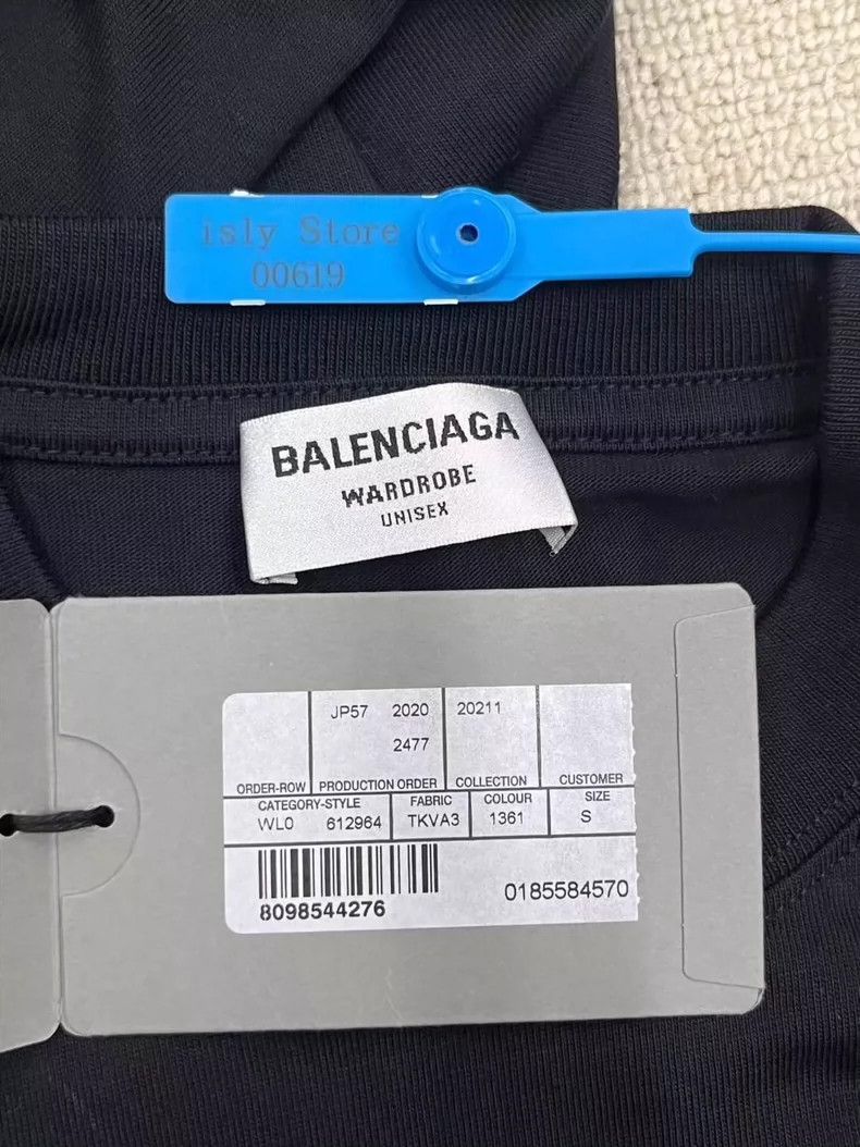 Balenciaga Balenciaga Smiling Face Short Sleeve Tee Size US XS / EU 42 / 0 - 4 Thumbnail