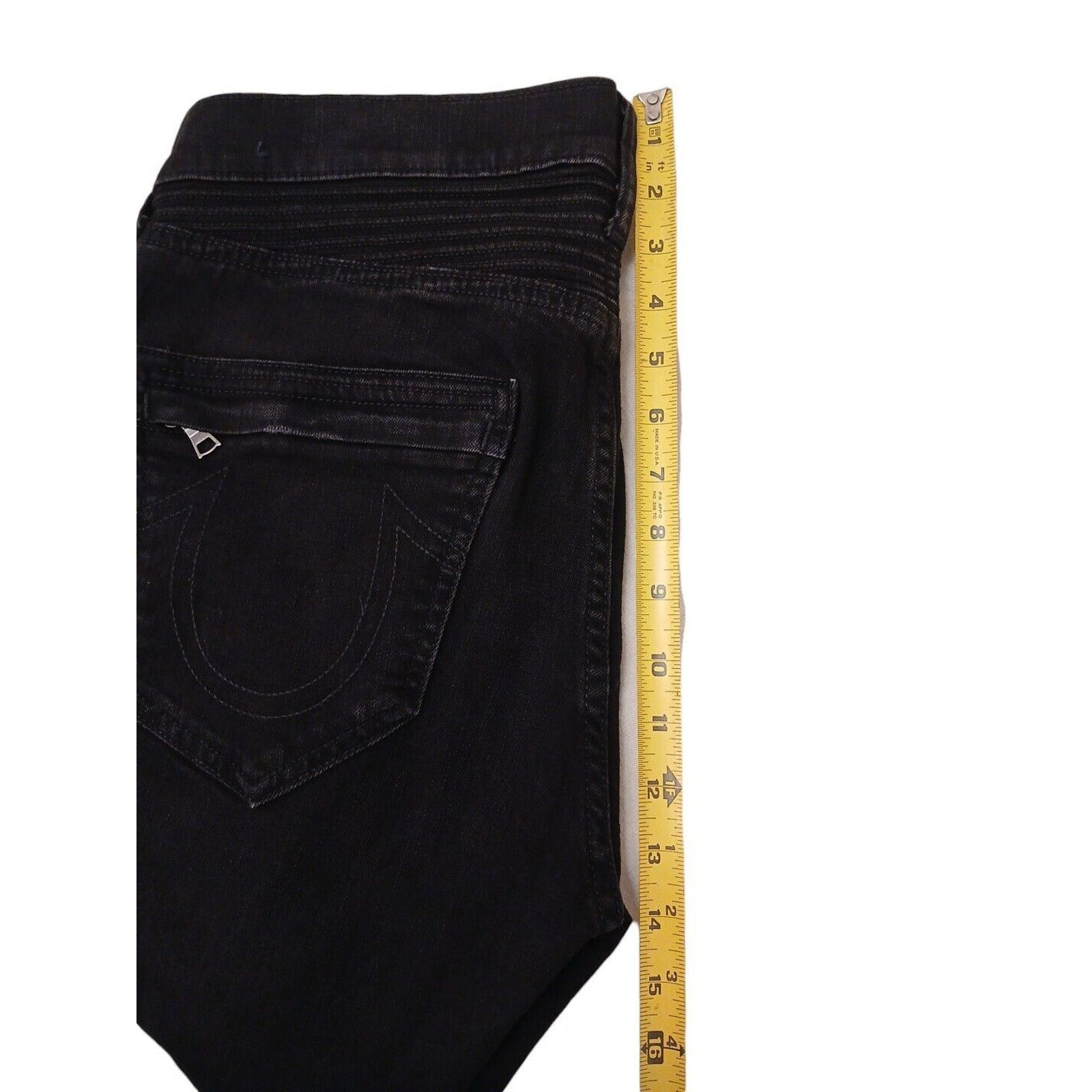 True Religion True Religion ROCCO MOTO Relaxed Skinny Jeans Sz 32 Black Size US 32 / EU 48 - 14 Thumbnail