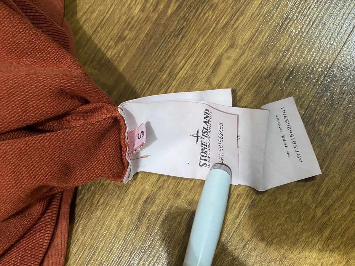 Massimo Osti Stone Island luxury rare vintage 2000 orange Hoodie Button Size US M / EU 48-50 / 2 - 15 Thumbnail