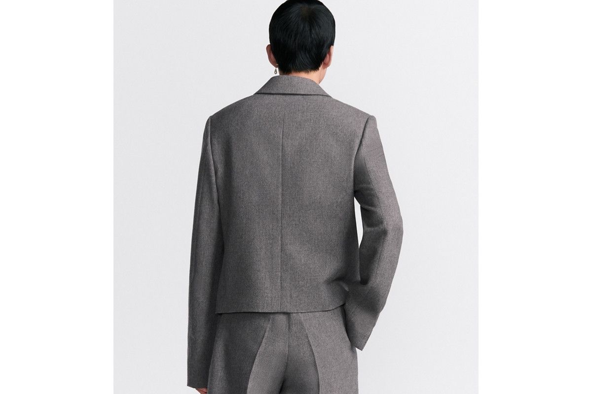 Dior o1bcso1str0226 Cropped Jacket in Grey Size US S / EU 44-46 / 1 - 6 Thumbnail