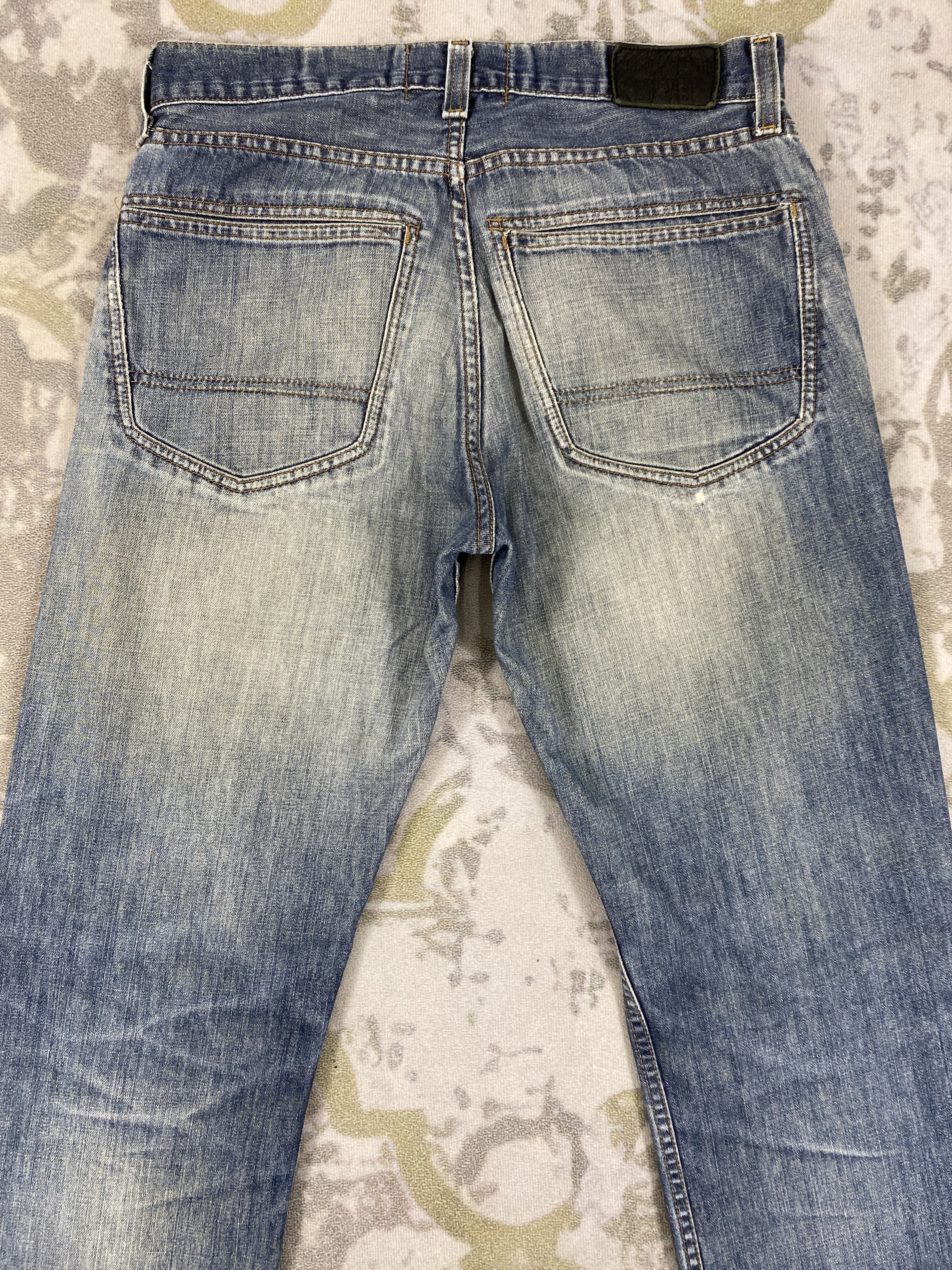 If Six Was Nine Distressed Blue Vintage Stussy Jeans 34x31.5 Denim- JN3555 Size US 34 / EU 50 - 4 Thumbnail