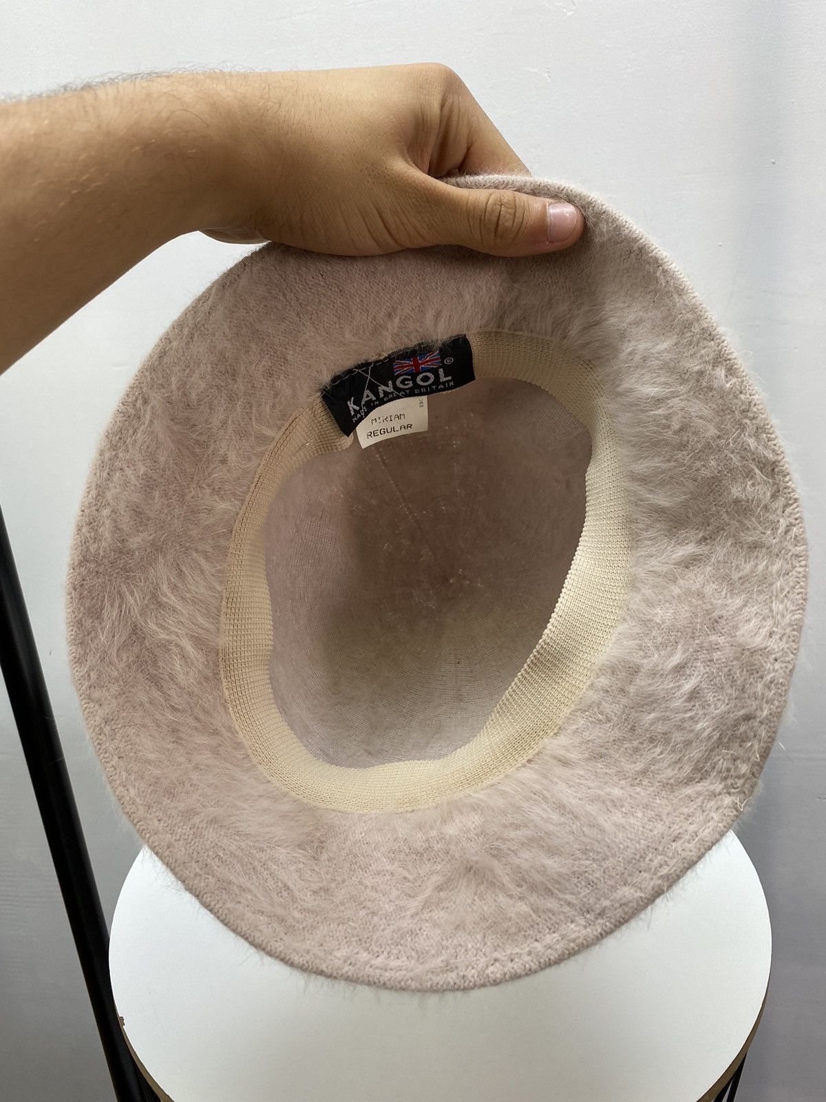 Kangol × Vintage KANGOL PINK FURGORA MIRIAM ANGORA FUR BUCKET HAT Size ONE SIZE - 11 Thumbnail