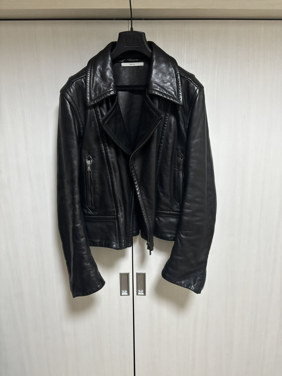 ジャケット・アウター YSL Rive Gauche Tom Ford Leather Jacket Yves Saint Laurent by Tom Ford - F/W 2002 - Men Collection