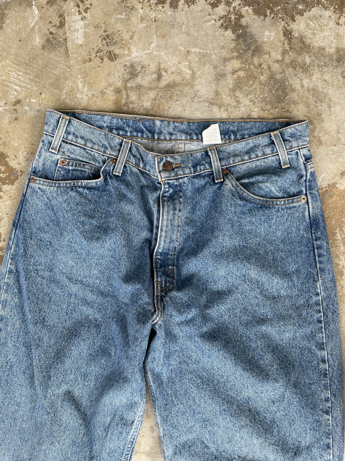 Levi's Vintage 80s Levis 550 Orange Tab Light Wash Jeans Size US 36 / EU 52 - 8 Thumbnail