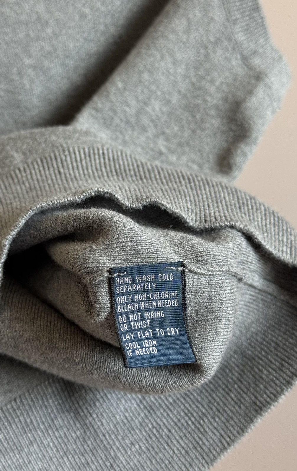 Polo Ralph Lauren Vintage Ralph Lauren S-M Cotton Gray Vest Knitted Size US M / EU 48-50 / 2 - 6 Thumbnail