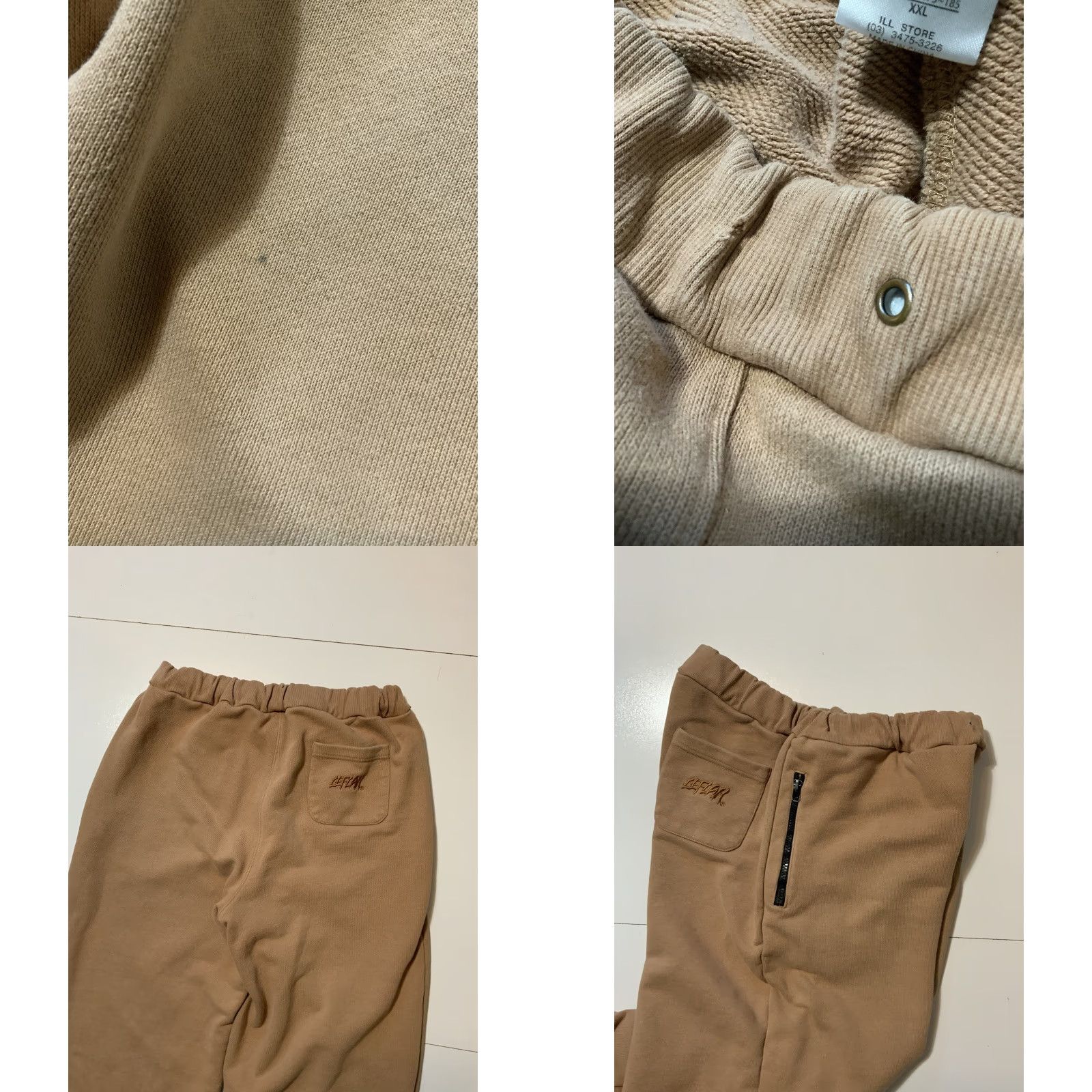 Vintage VINTAGE Leflah Japan 621 Stitch Ill Sweatpants Sweatpants Jogger Heavyweight Japanese Terry Brown 2XL Mens Size US 39 - 8 Thumbnail