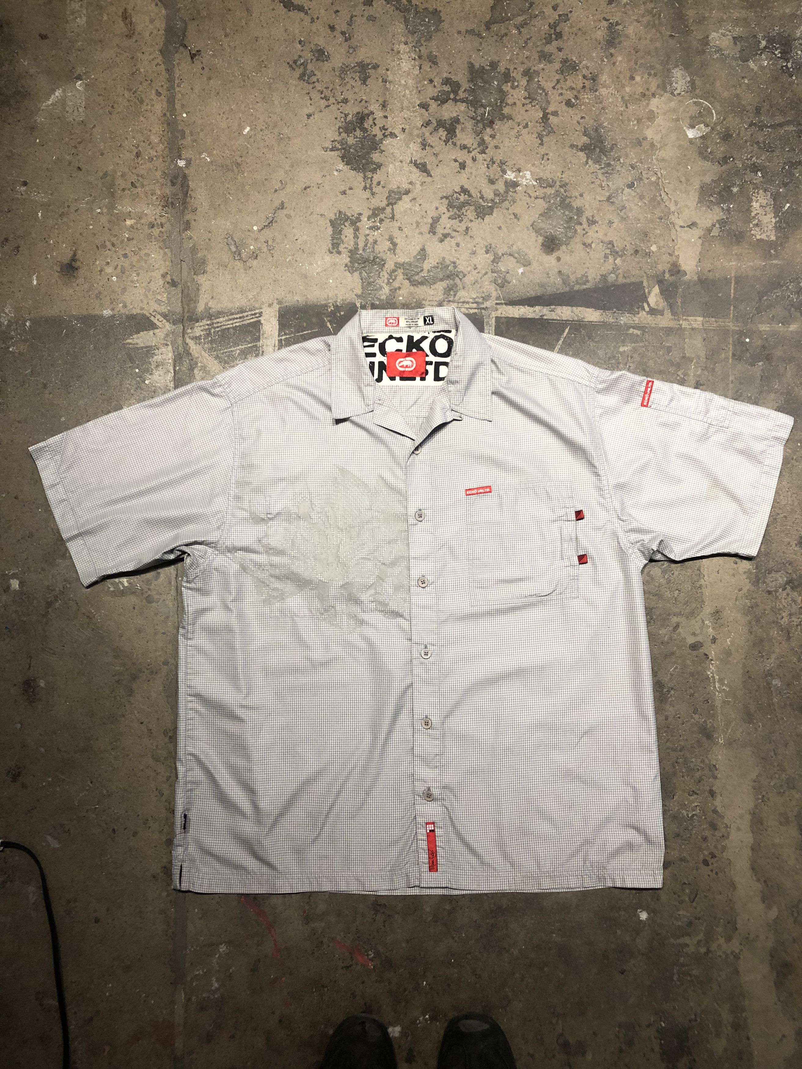 Ecko Unltd. Vintage Y2K Ecko Unltd Complex Button Up Shirt Size US XL / EU 56 / 4 - 1 Thumbnail