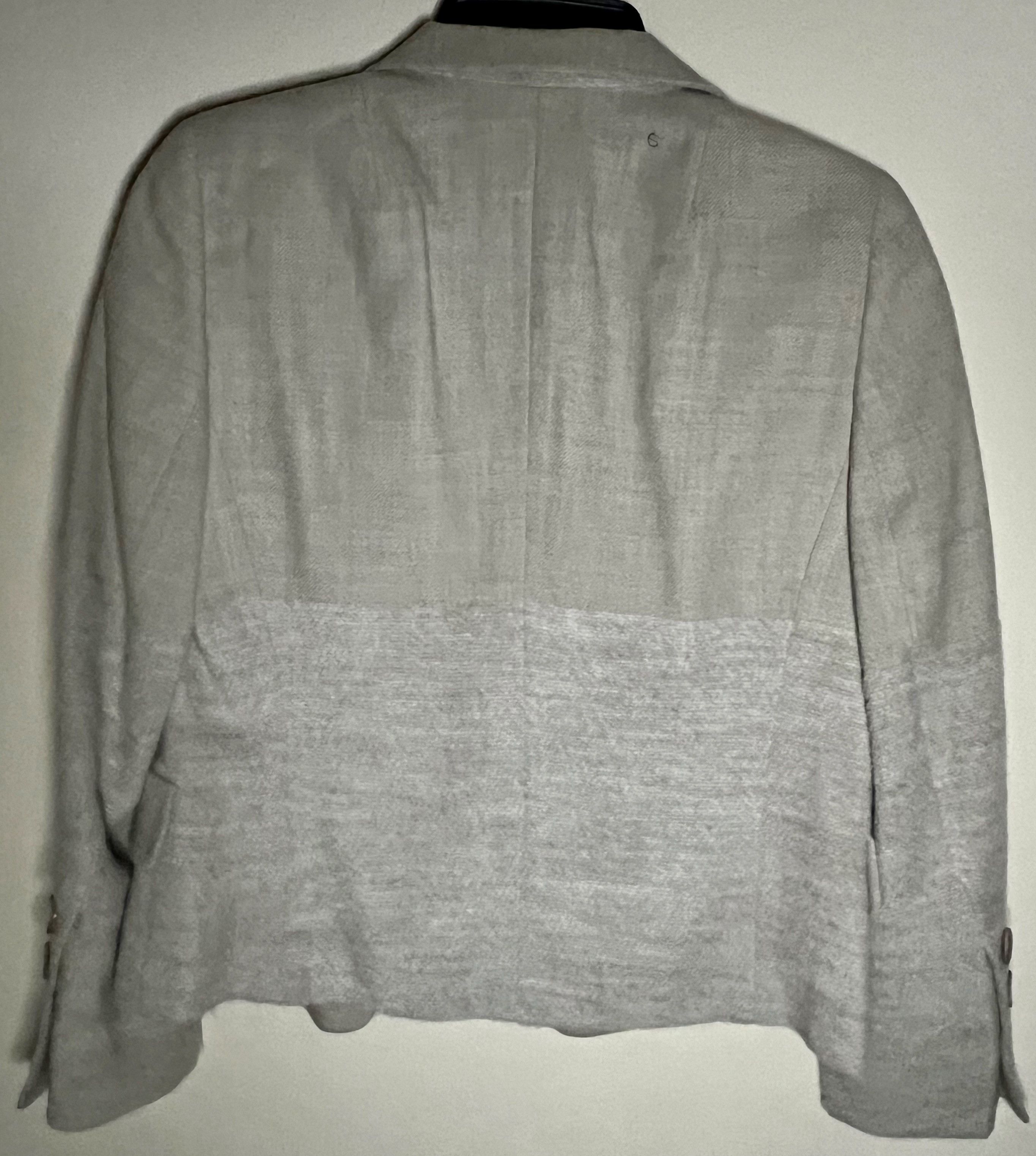 Akris Akris Wool Alpaca Cropped Blazer Gray Jacket Designer Size L / US 10 / IT 46 - 2 Thumbnail