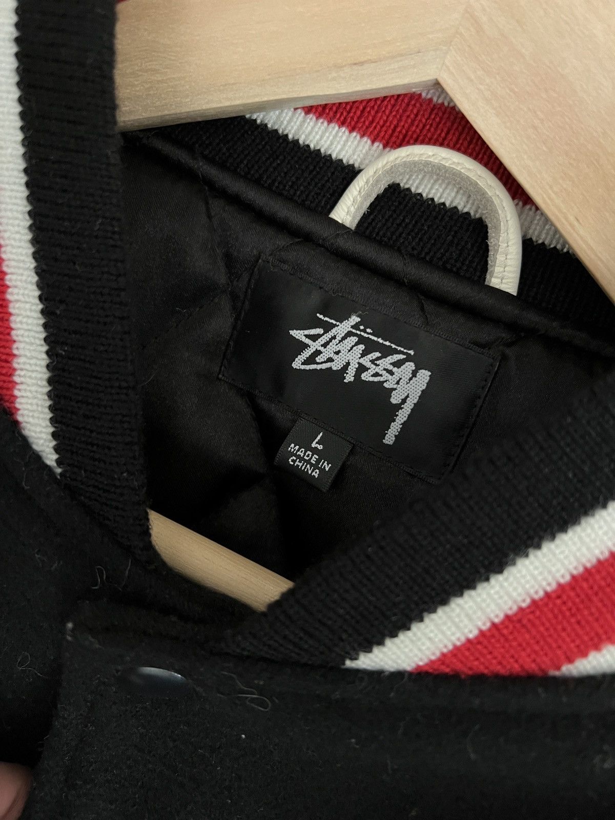 DENIM TEARS × Our Legacy × Stussy 2021 Stüssy x Our Legacy x Denim Tears Varsity Jacket Size US L / EU 52-54 / 3 - 3 Thumbnail