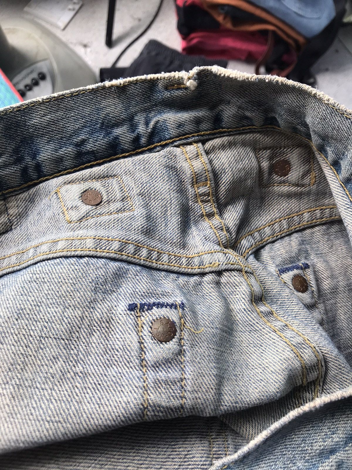 Levi's Vintage levis jeans distressed selvage Levi’s 702 3383 Size US 31 - 11 Thumbnail