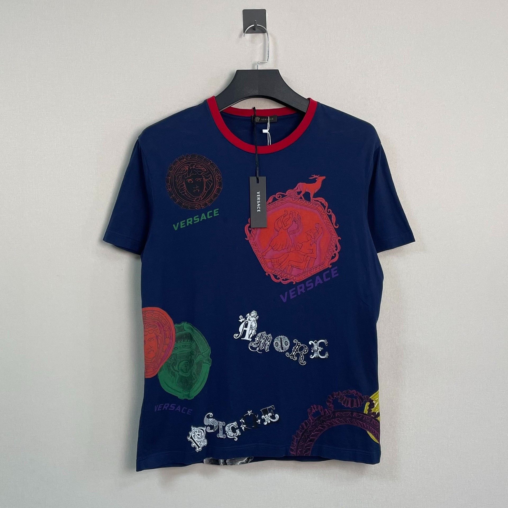Versace Versace Portrait Logo Short Sleeve Size US L / EU 52-54 / 3 - 1 Thumbnail