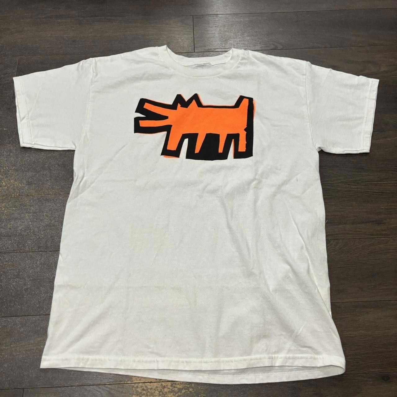 Designer vintage Keith haring dog t shirt 00s L Size US L / EU 52-54 / 3 - 3 Thumbnail