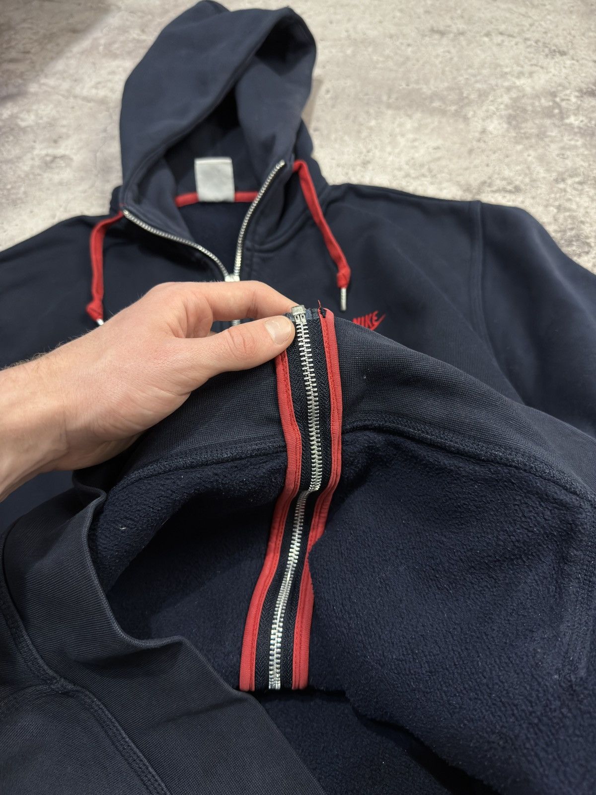 Nike Vintage Nike Zip Up Hoodie Size US XL / EU 56 / 4 - 10 Thumbnail