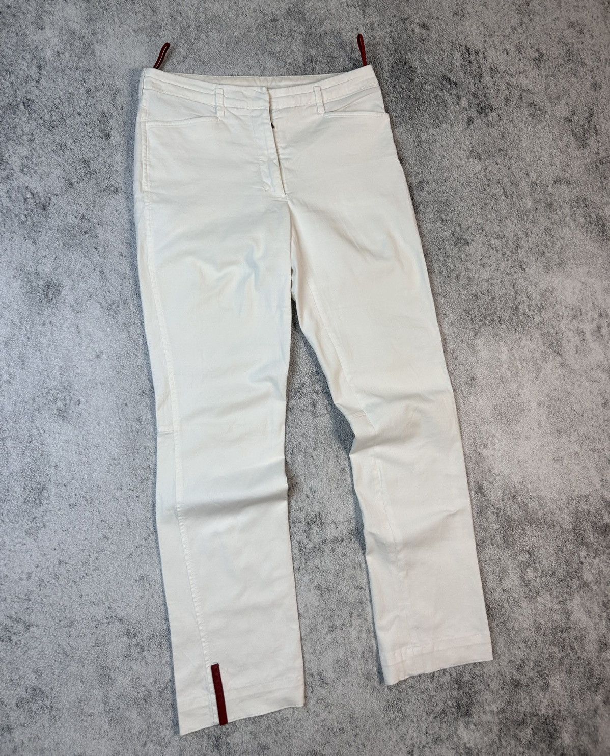 Prada × Vintage Luxury Prada White Stretch Jeans Denim Size 40" / US 18 - 4 Thumbnail