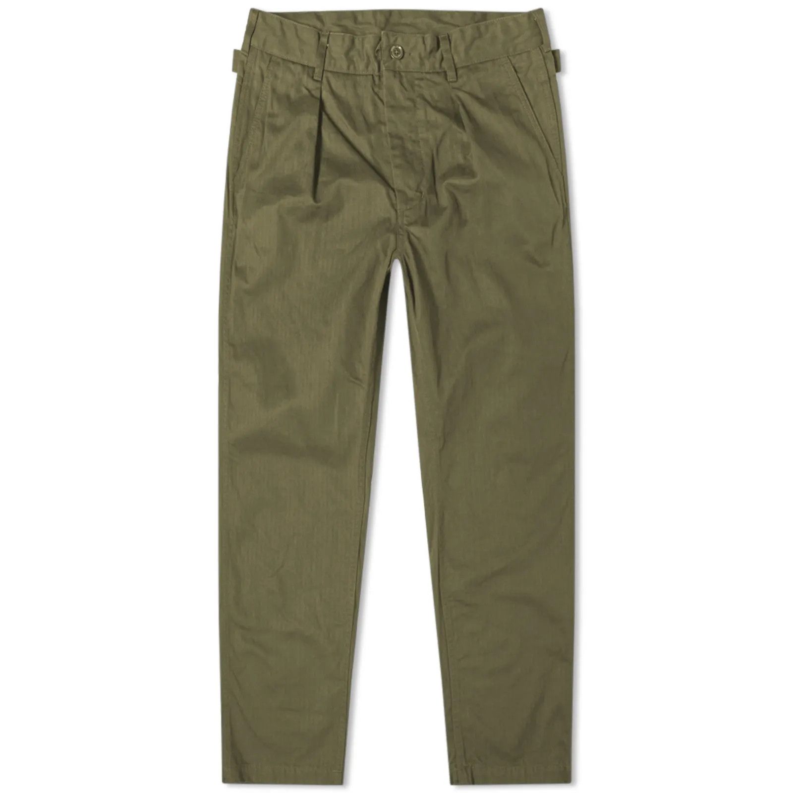 Engineered Garments [S] Herringbone Cotton Ground Pant in Olive (FW19) Size US 32 / EU 48 - 13 Thumbnail