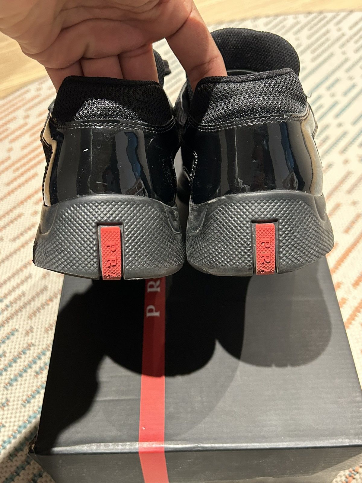 Prada Prada Americas Cup Black Size US 11.5 / EU 44-45 - 9 Thumbnail