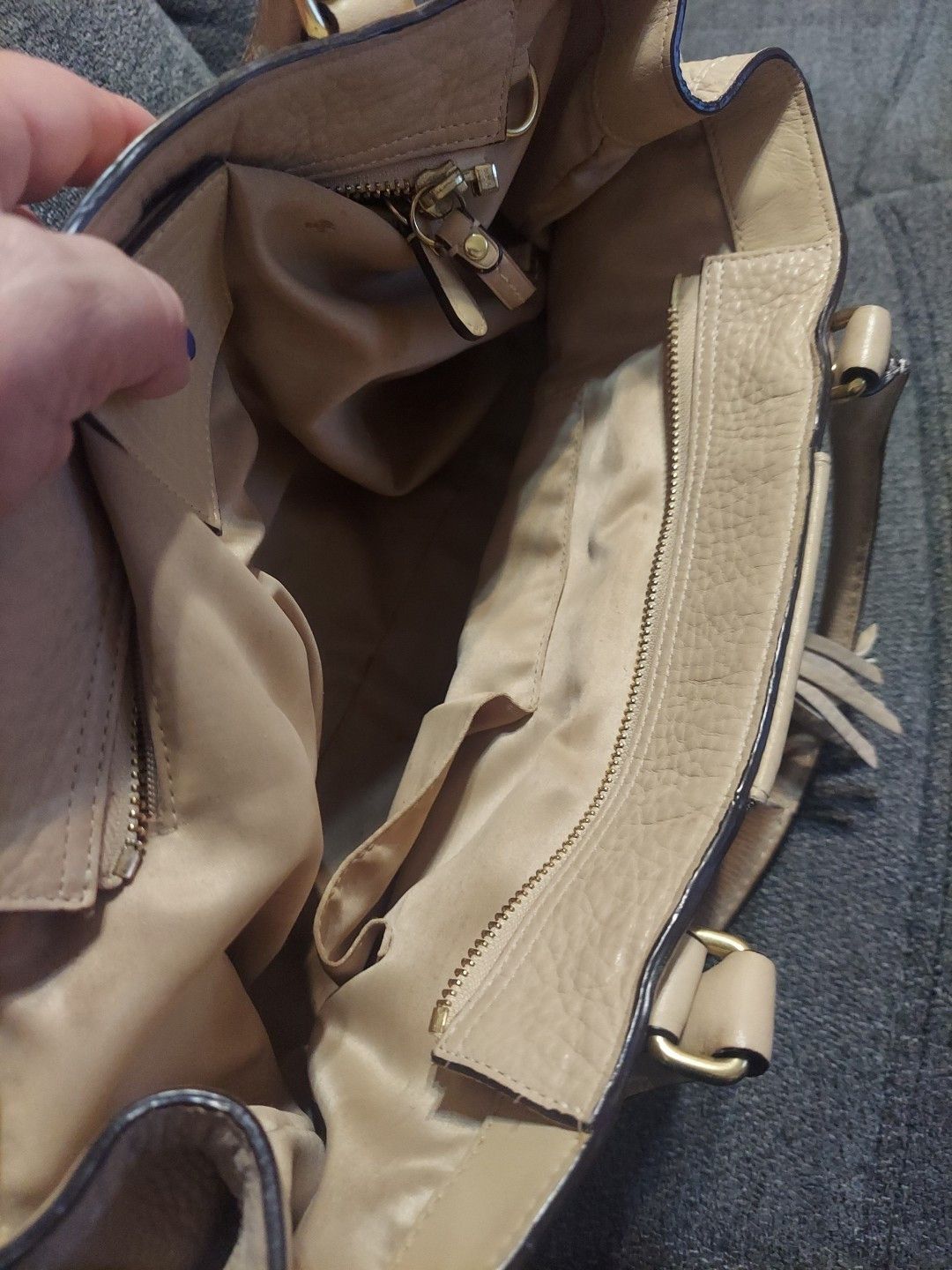 Coach COACH Tan Leather Satchel Double Strap Shoulder Bag No-L069 Size ONE SIZE - 7 Thumbnail