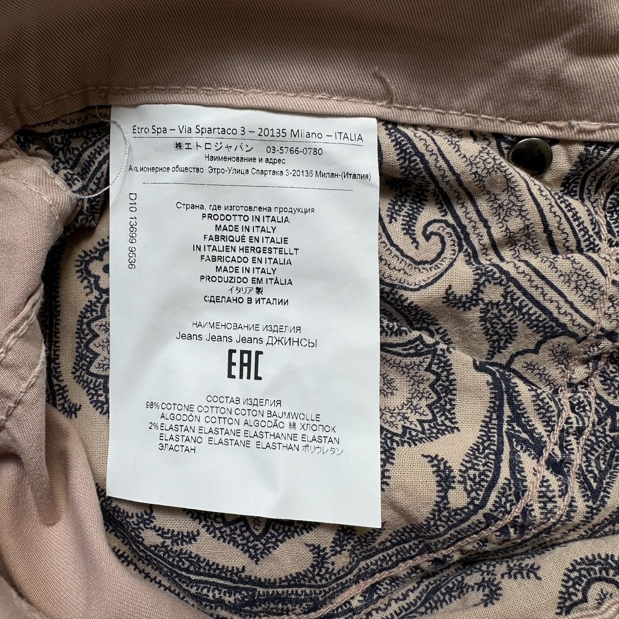 Etro Luxury Etro Milano 29 Women’s Pants Size L Light Blue Size 28" / US 6 / IT 42 - 10 Thumbnail