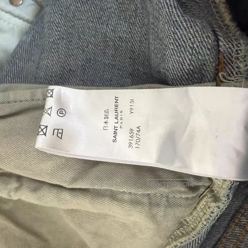 Saint Laurent Paris Saint Laurent Paris Ripped Destroyed Denim Jeans i Size US 27 - 4 Thumbnail