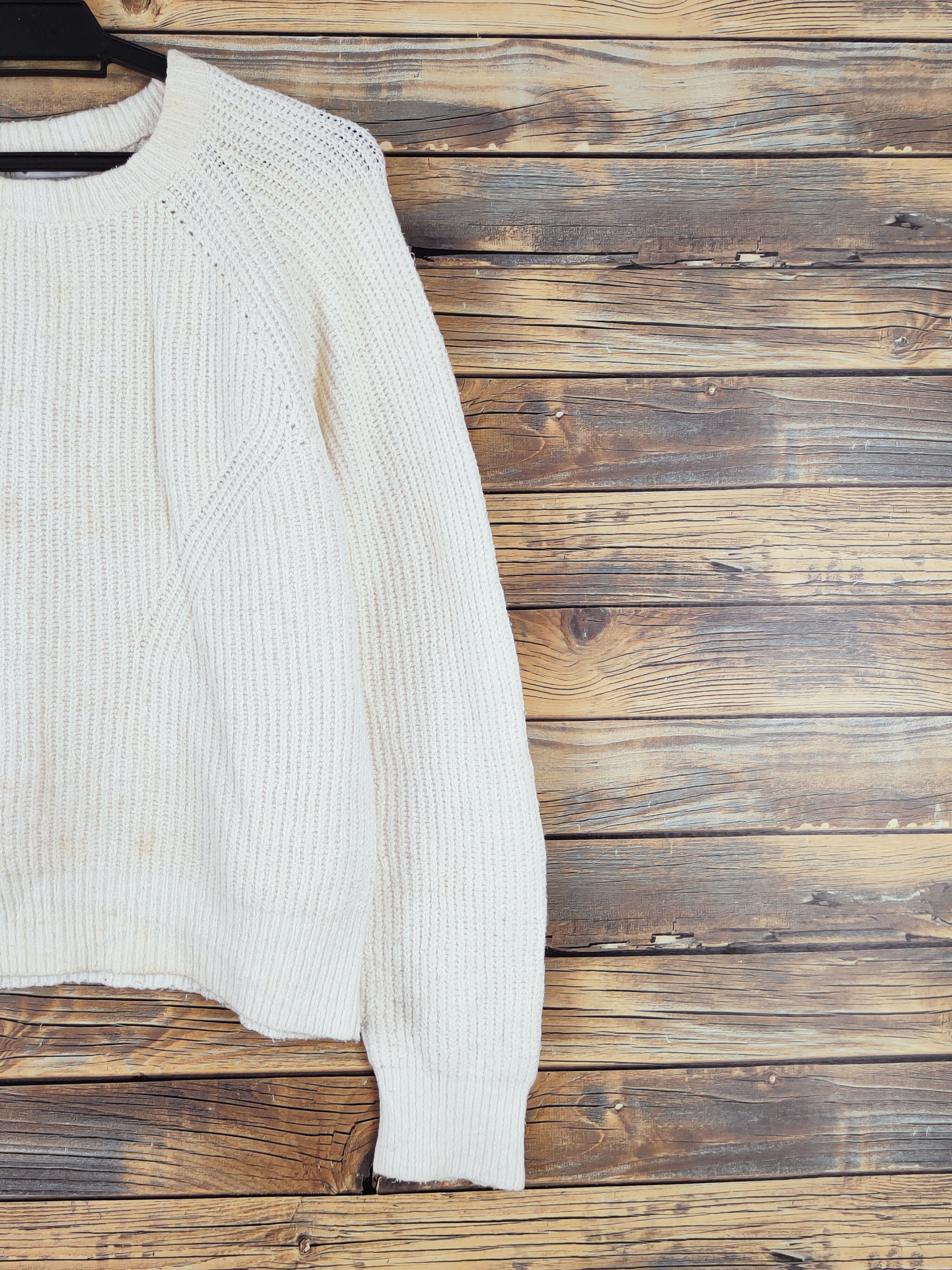 Aran Isles Knitwear × Japanese Brand × Vintage Afternoontea Cream Knitwear Sweatshirts #W987 Size M / US 6-8 / IT 42-44 - 5 Thumbnail