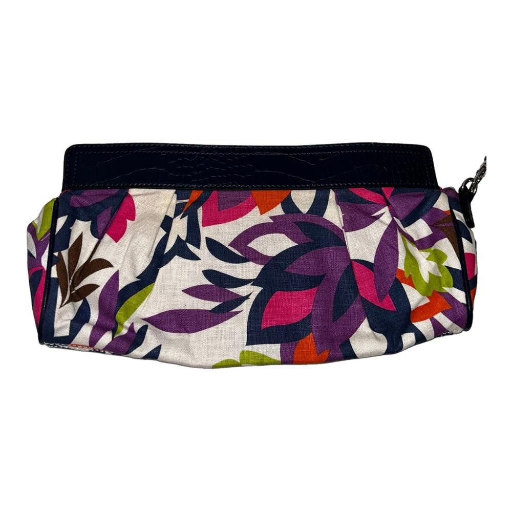 Designer Dana Buchman l Floral Linen Wristlet Clutch Size ONE SIZE - 2 Thumbnail