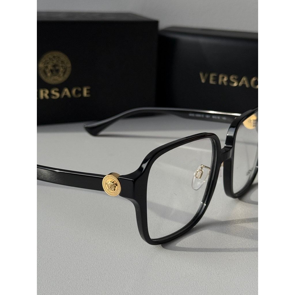Versace NEW Versace VE3333-D Black Square Eyeglasses Frames Size ONE SIZE - 6 Thumbnail