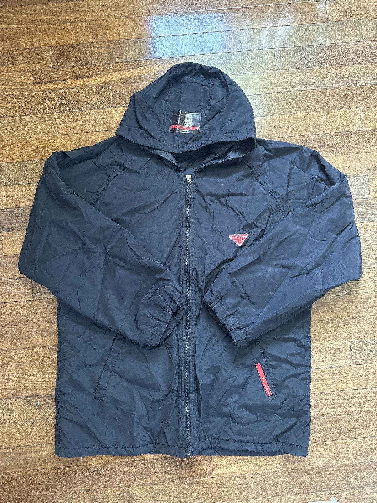 Prada Vintage Prada SGV126 09W Quilted Zip up Size US L / EU 52-54 / 3 - 4 Thumbnail