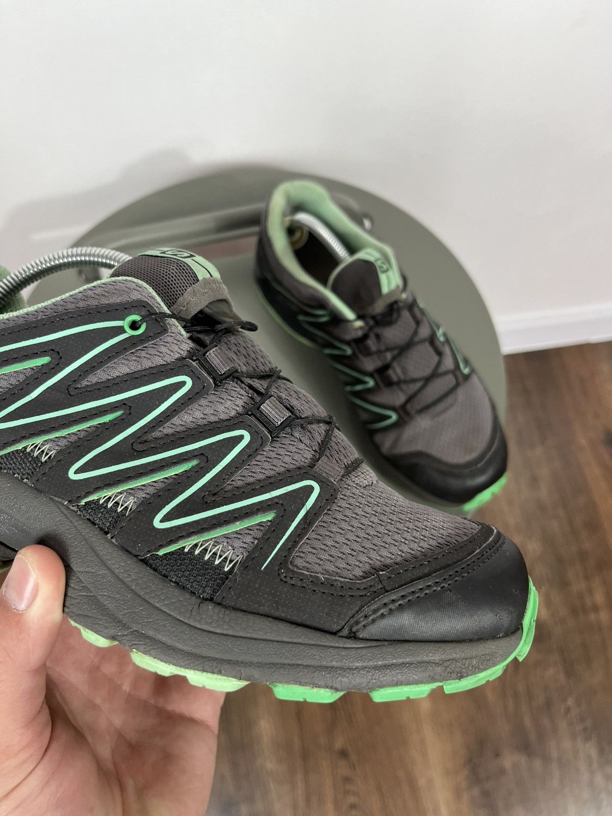 Salomon Salomon ACS Lite GTX Gore-Tex Trail Running Shoes Grey Green Size US 6.5 / IT 36.5 - 4 Thumbnail