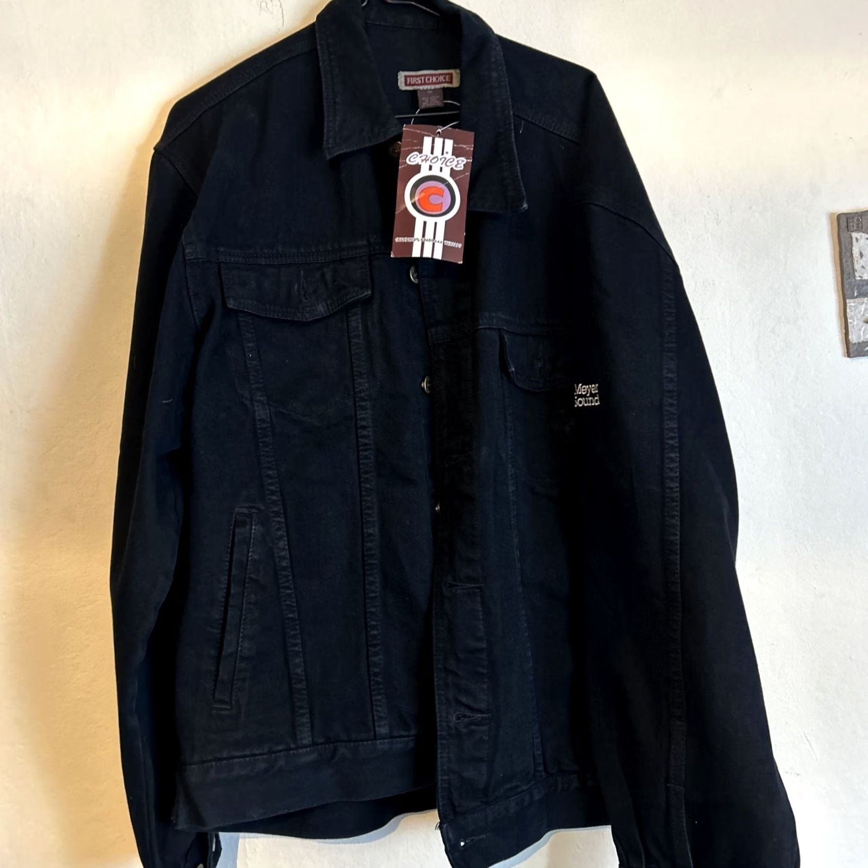 Denime VINTAGE John Meyer A sonic Love Story Black Embroidery Denim Jacket XL Rare Mens Size XL / US 12-14 / IT 48-50 - 4 Thumbnail