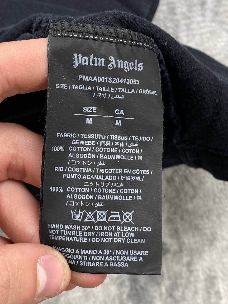 Palm Angels Palm Angels London Sprayed Logo T-shirt Men Size M Black Size US M / EU 48-50 / 2 - 10 Thumbnail