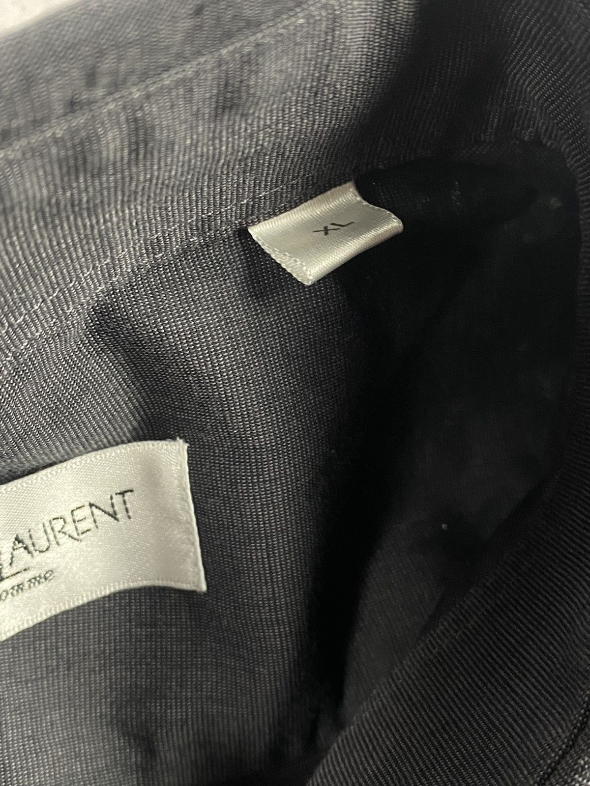 Yves Saint Laurent Yves Saint Laurent Classic Logo Button Up Cotton Shirt Size US XL / EU 56 / 4 - 9 Thumbnail