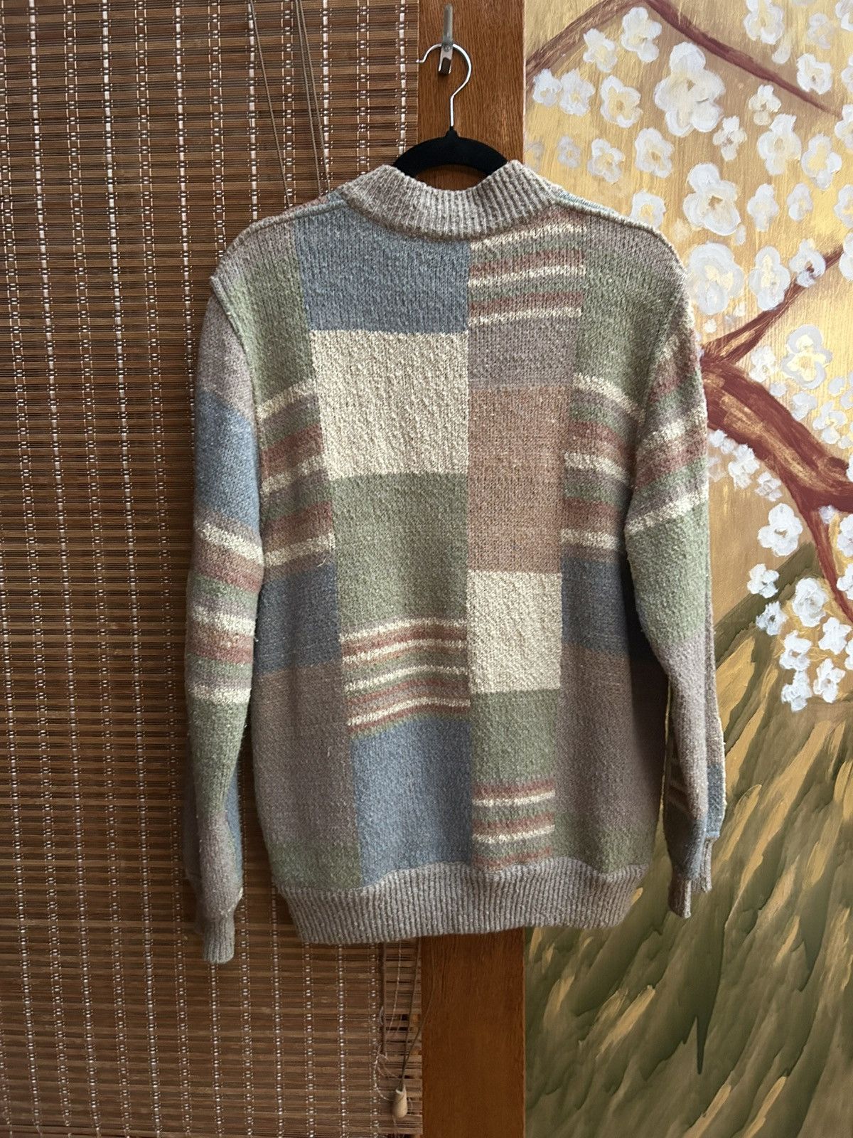 Missoni Vintage Missoni UOMO Wool Silk Blend Patchwork Cardigan L Size US L / EU 52-54 / 3 - 2 Thumbnail