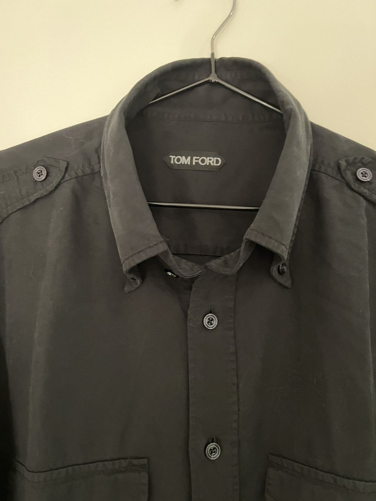 Tom Ford TOM FORD Long Sleeves Black Size 16/5 42 100% LYOCELL Size US L / EU 52-54 / 3 - 5 Thumbnail