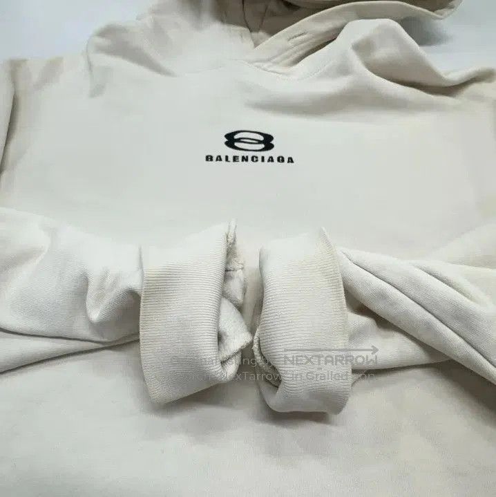 Balenciaga Balenciaga White Unity Print Hoodie for Men. Size US M / EU 48-50 / 2 - 4 Thumbnail