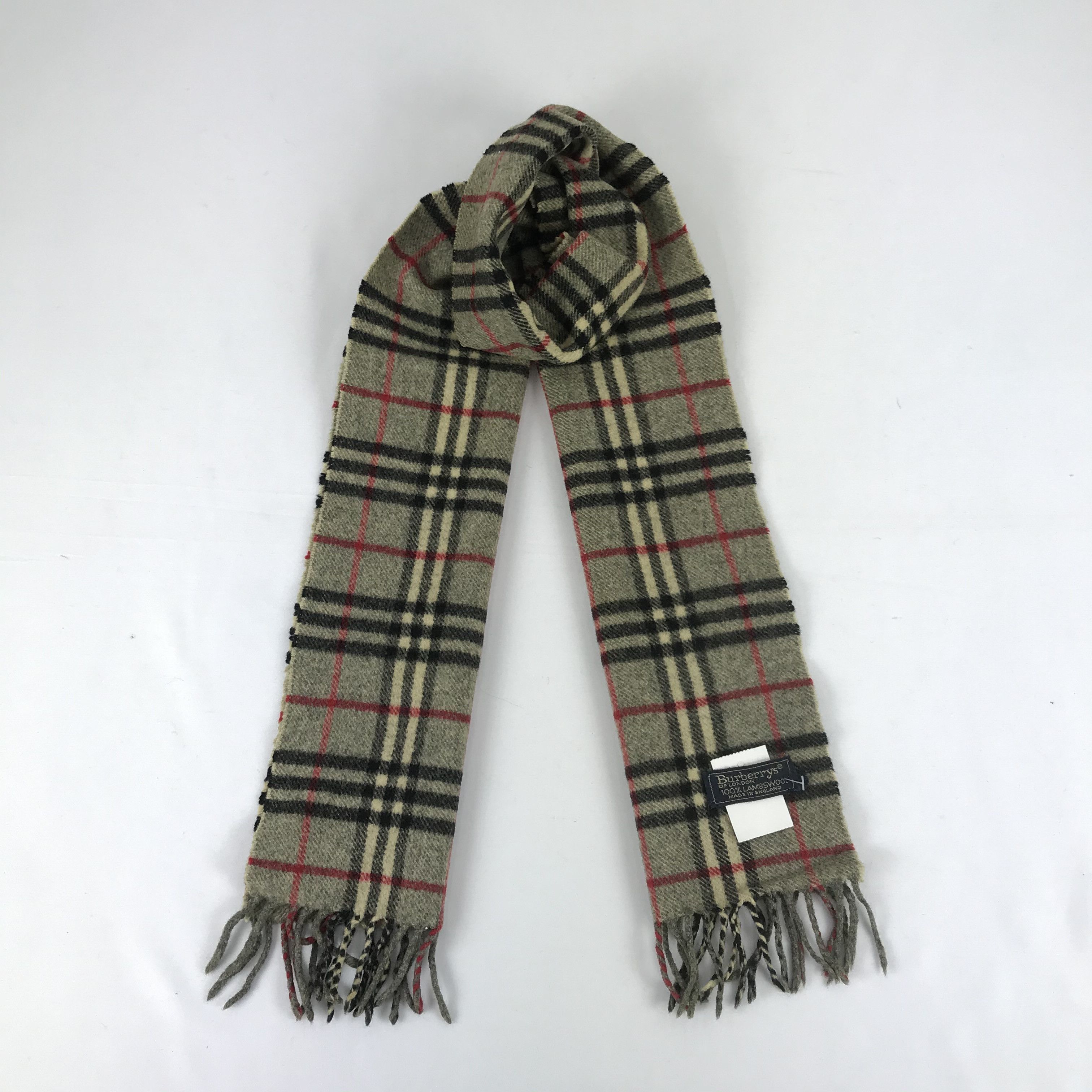 Burberry Vintage Burberry Scarf Muffler Wool Cashmere Scarves Size ONE SIZE - 1 Thumbnail