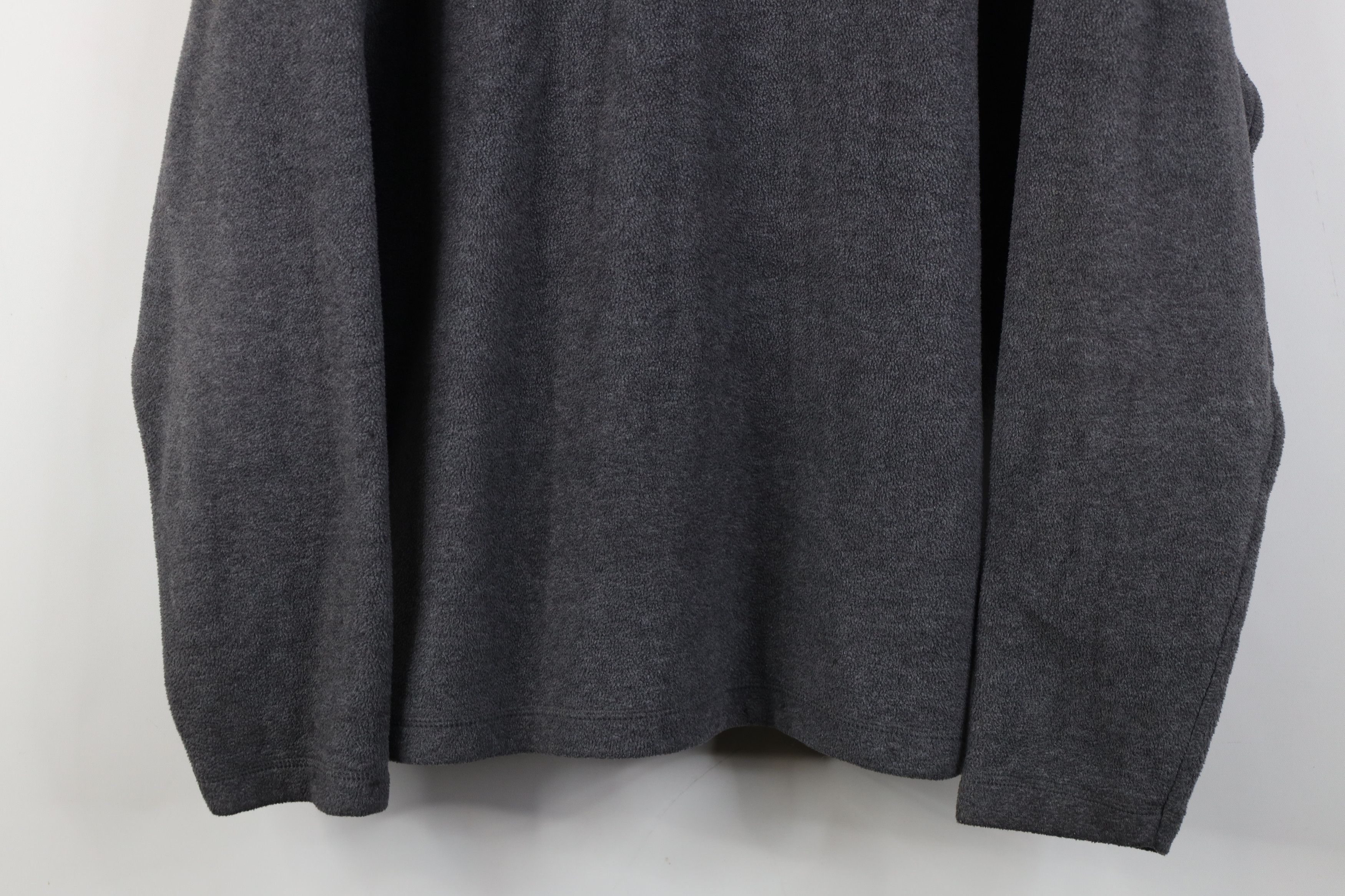 Gap Vintage 90s Y2K Gap Faded Blank V-Neck Fleece Sweater Gray Size US M / EU 48-50 / 2 - 3 Thumbnail