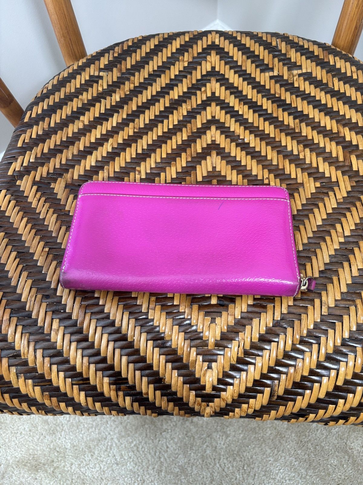 Kate Spade Kate Spade New York Continental Hot Pink Full Zip Wallet Size ONE SIZE - 3 Thumbnail