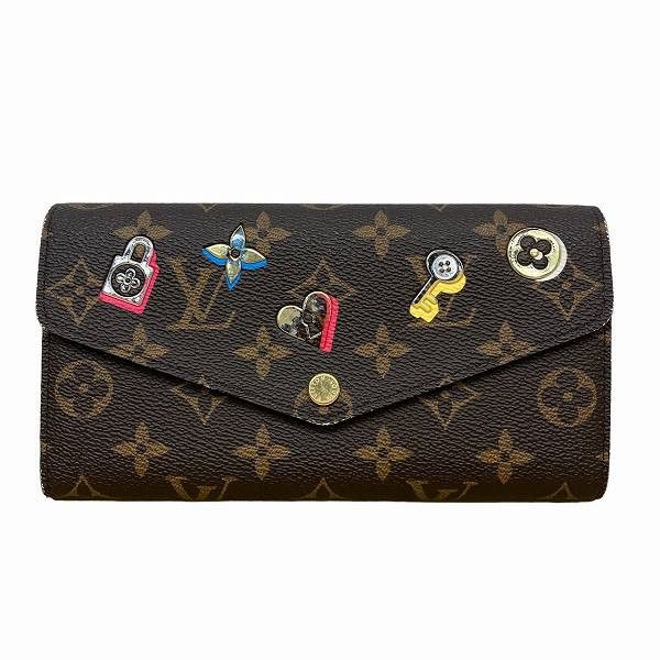 Louis Vuitton Louis Vuitton Louis Vuitton Monogram Sarah Love Lock Wallet M64117 Canvas Long Wallet M64117 in Good Condition Size ONE SIZE - 1 Thumbnail
