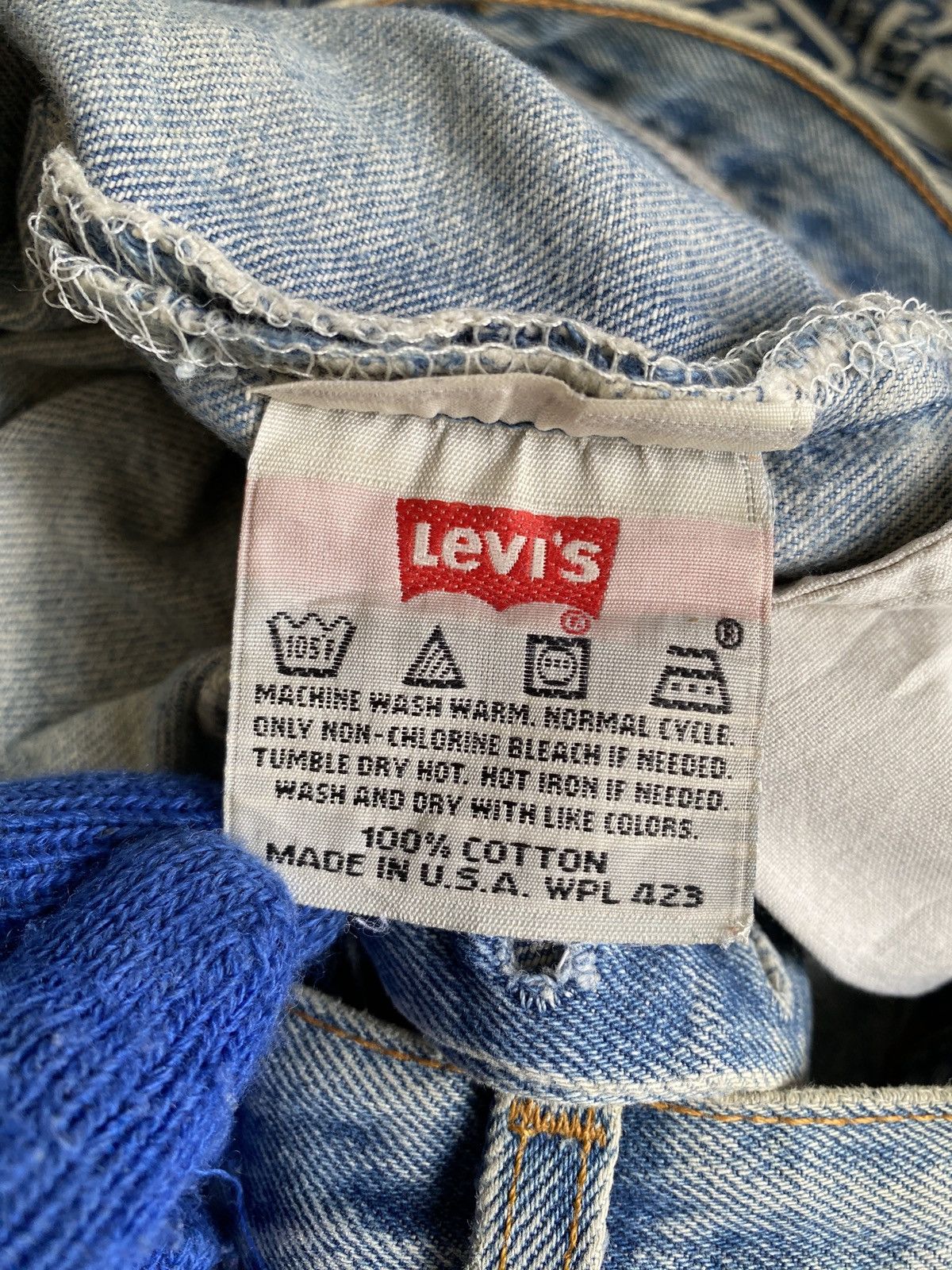 Levi's Vintage 90s Levi’s 501 Distressed Rusty Denim Size US 30 / EU 46 - 18 Thumbnail