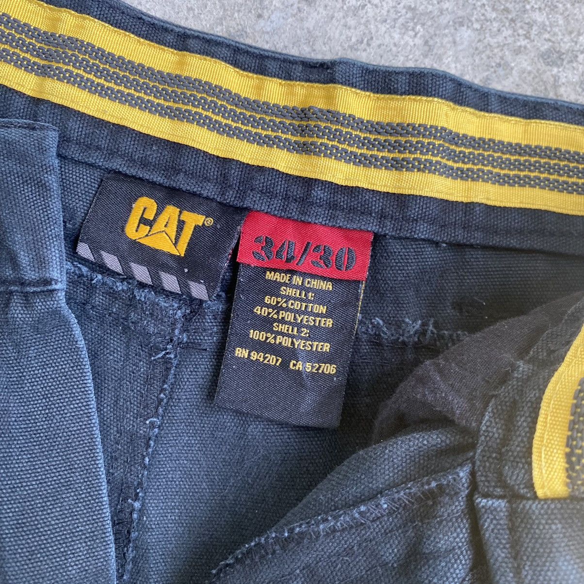 Thrashed Faded Vintage Caterpillar USA Workwear Cargo Pants