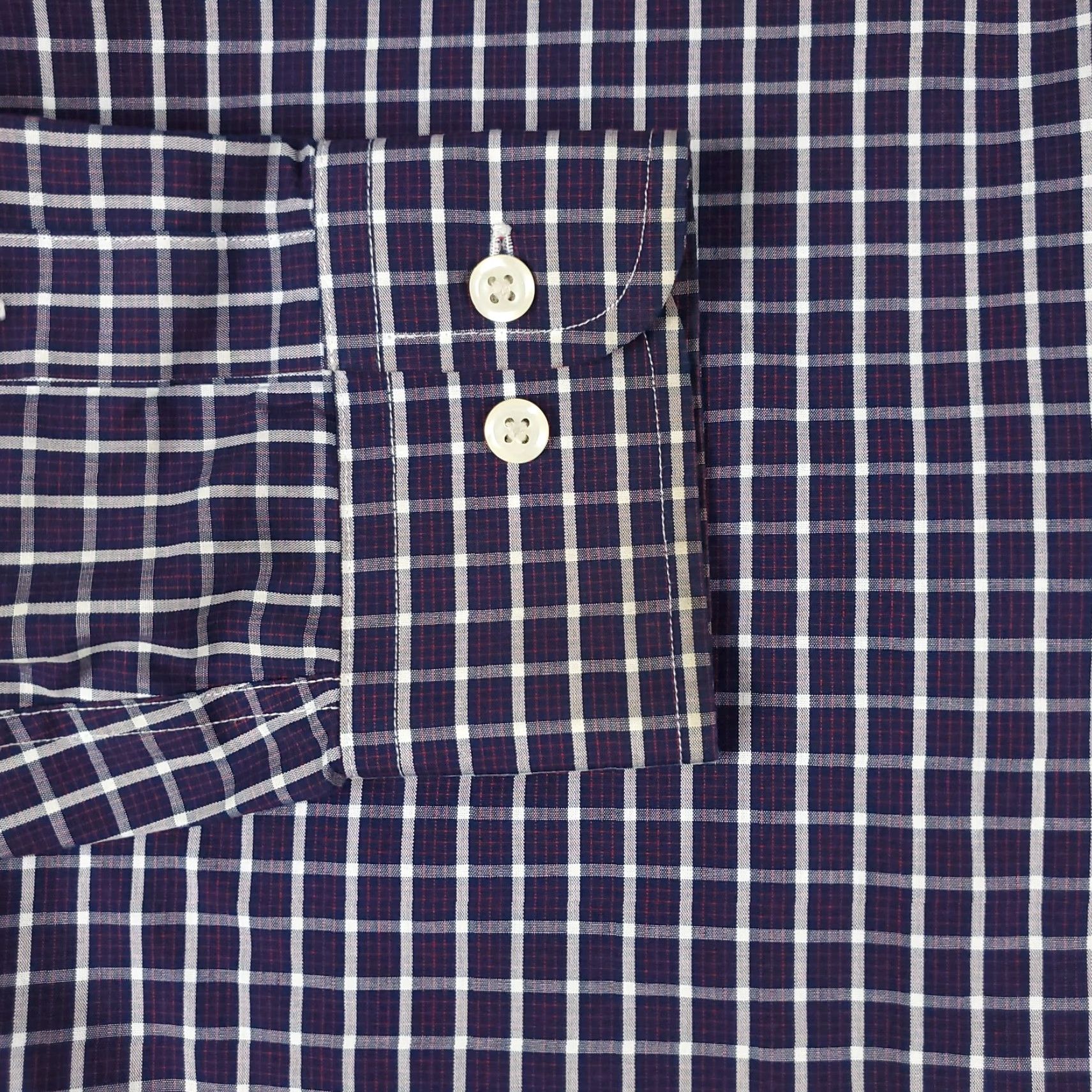 Nautica Nautica Shirt Mens Size 16.5 Blue Plaid Button-Up Short Sleeve Casual Classic Preppy Size US L / EU 52-54 / 3 - 3 Thumbnail