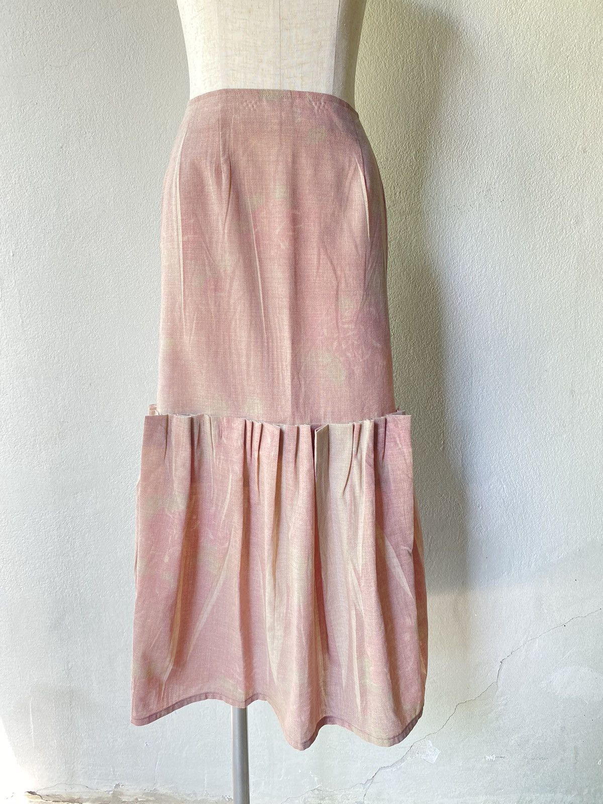 Sunao Kuwahara I.S. sunao kuwahara Avant-garde Layered Printed Skirt Size 27" / US 4 / IT 40 - 2 Thumbnail