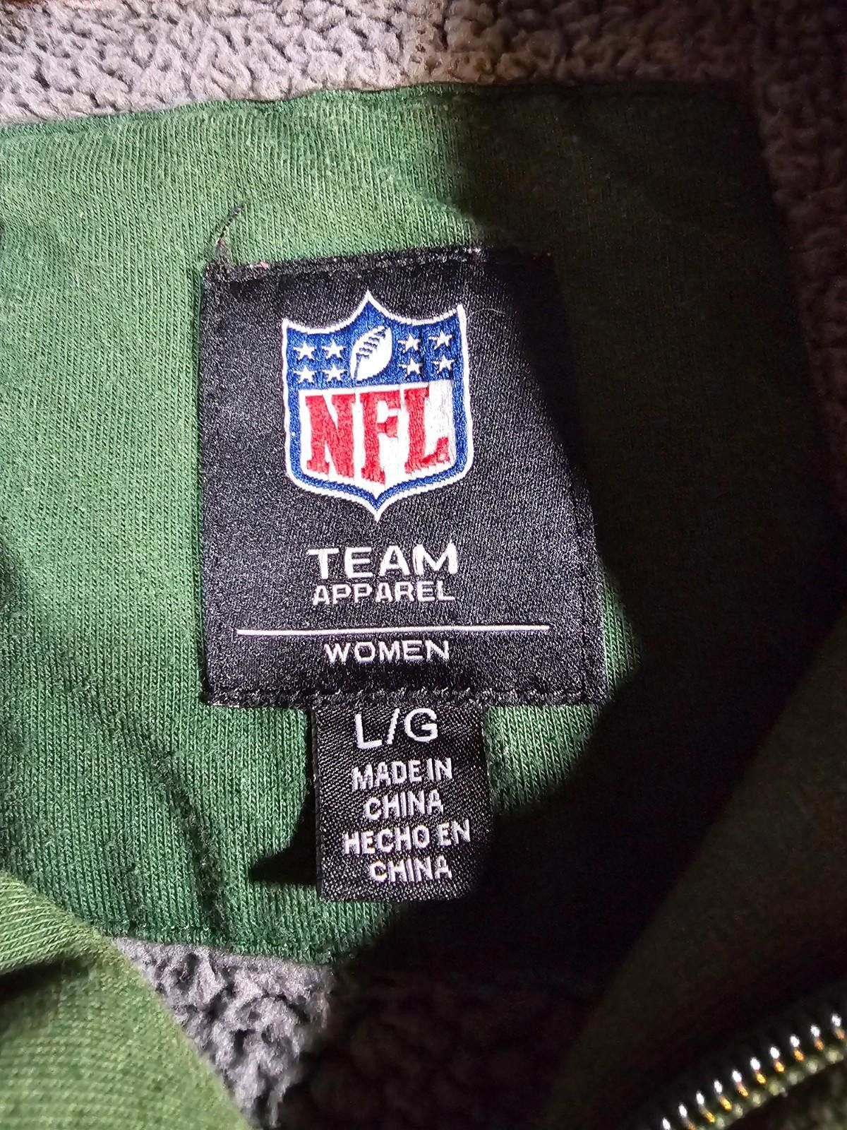 NFL Green Bay Packers women's Lg Fullzip Green Hoodie AGIll Size ONE SIZE - 4 Thumbnail