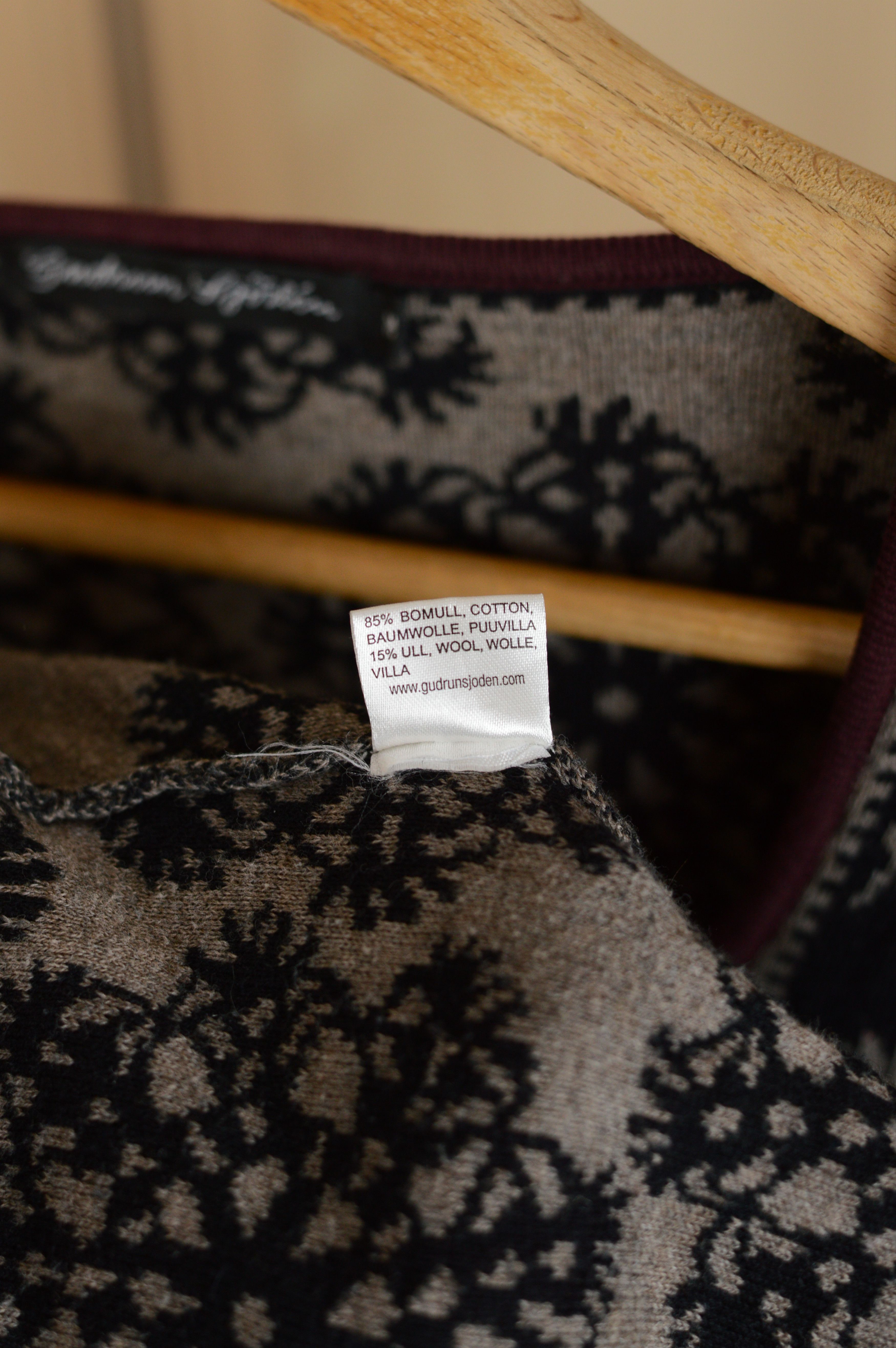 Designer Gudrun Sjoden Nordic Wool Cotton Cardigan Size M / US 6-8 / IT 42-44 - 7 Thumbnail