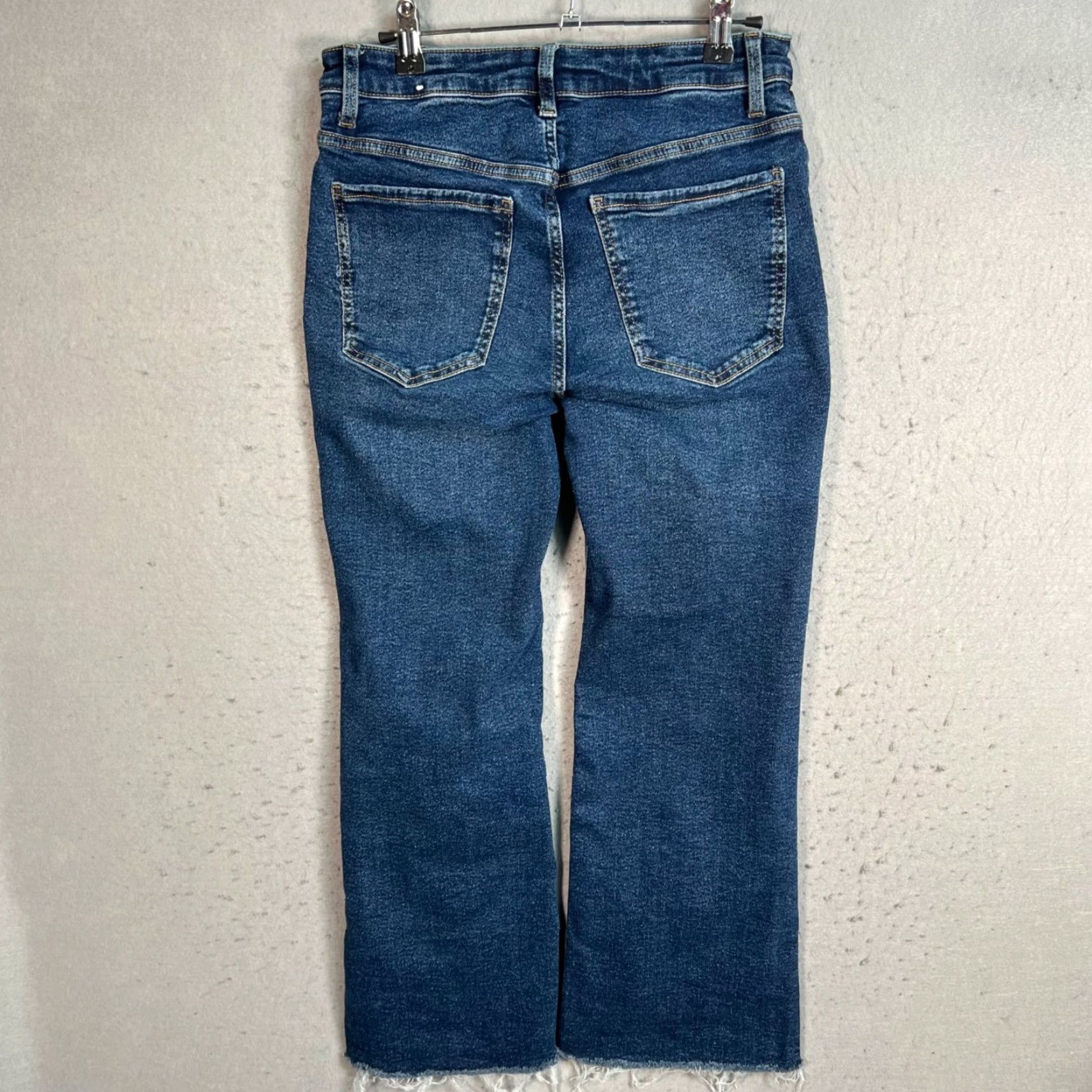 Mango Mango Jeans Womens Size 6 Blue Denim Flared Flare Leg 5-Pocket Inseam 25 in Mid Rise Cotton Blend Zip N/A 6 Mango Jeans Womens Blue Denim Flared 90s? Size 28" / US 6 / IT 42 - 2 Thumbnail