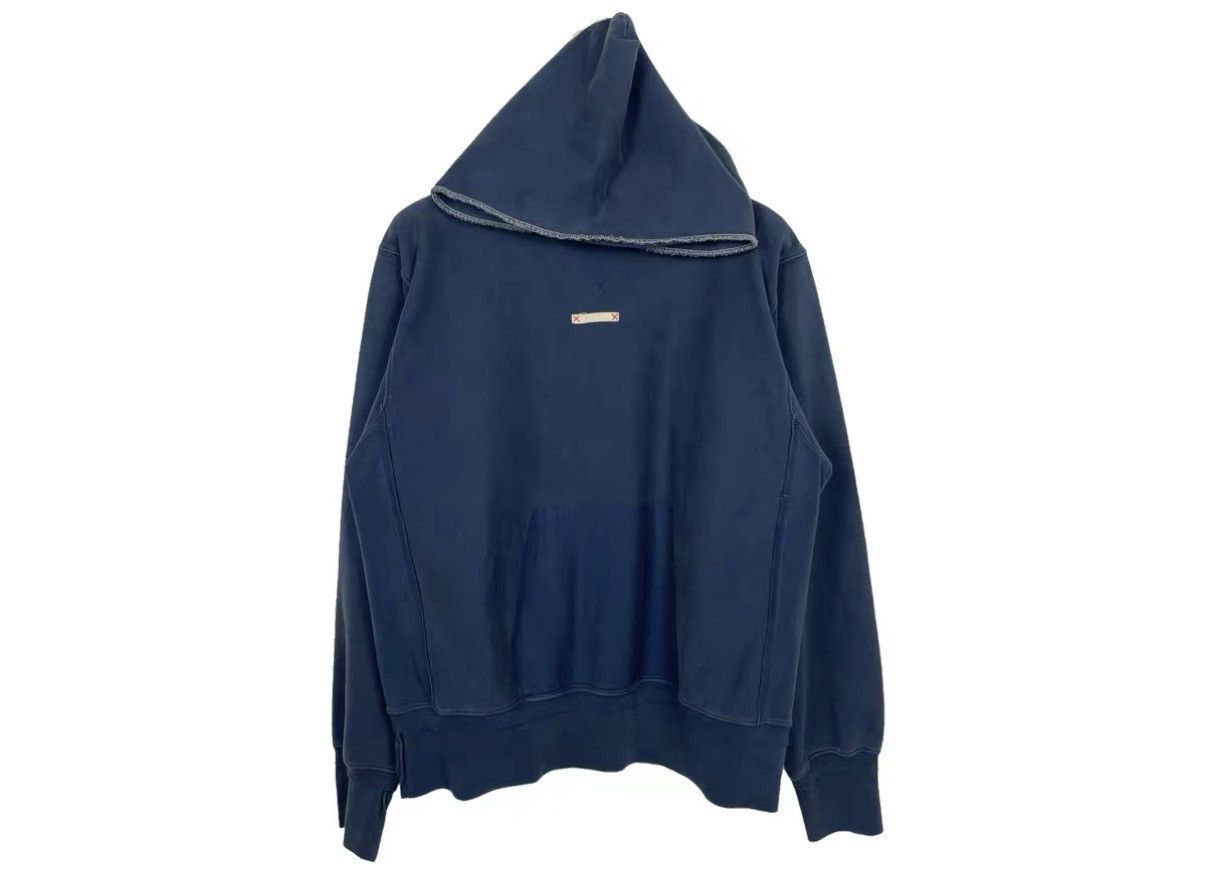 Maison Margiela Blue Hooded Sweatshirt, Size M Size US M / EU 48-50 / 2 - 1 Thumbnail