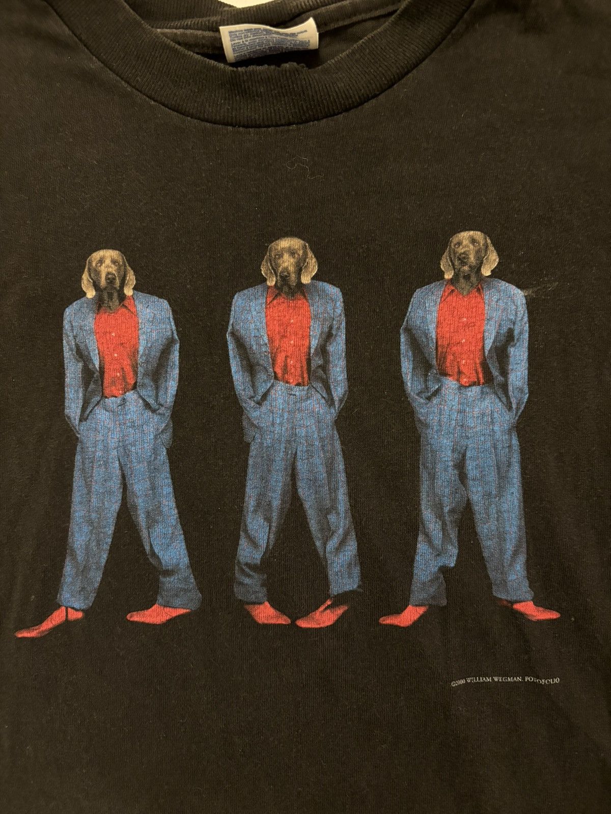 Vintage William Wegman Vintage Tee Size US M / EU 48-50 / 2 - 2 Thumbnail